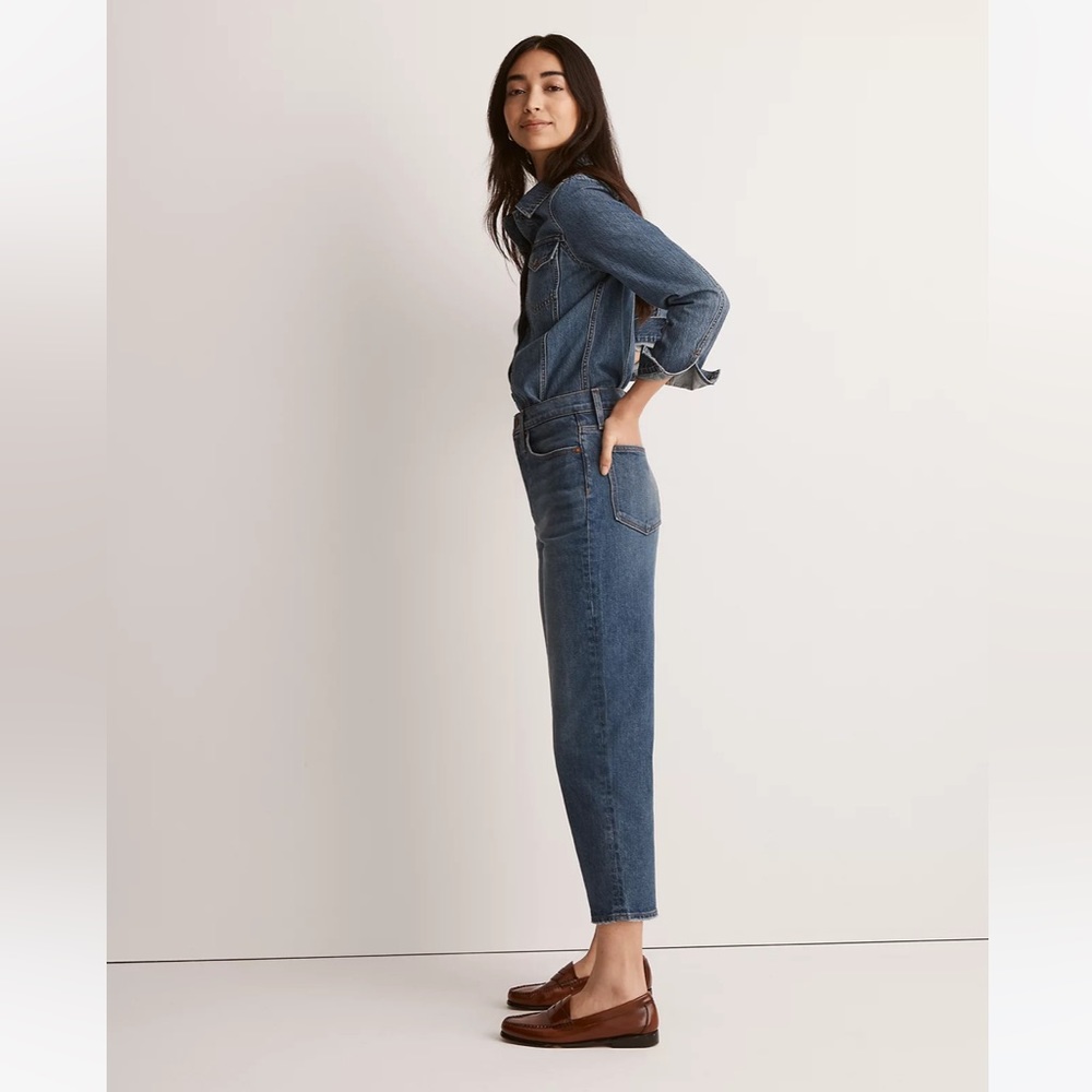 NWT Madewell Balloon Jeans in Ellisboro Wash 24